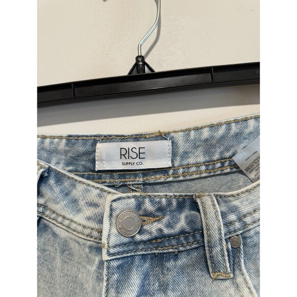 Rise Supply Co. Light Wash Dad Jorts Women’s Size 7 - Picture 2 of 7